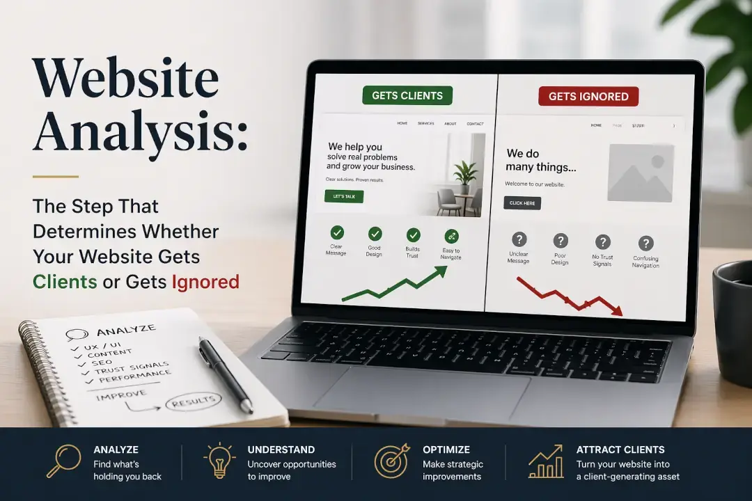Website Analysis: The Step That Determines Whether Your Website Gets Clients or Gets Ignored)